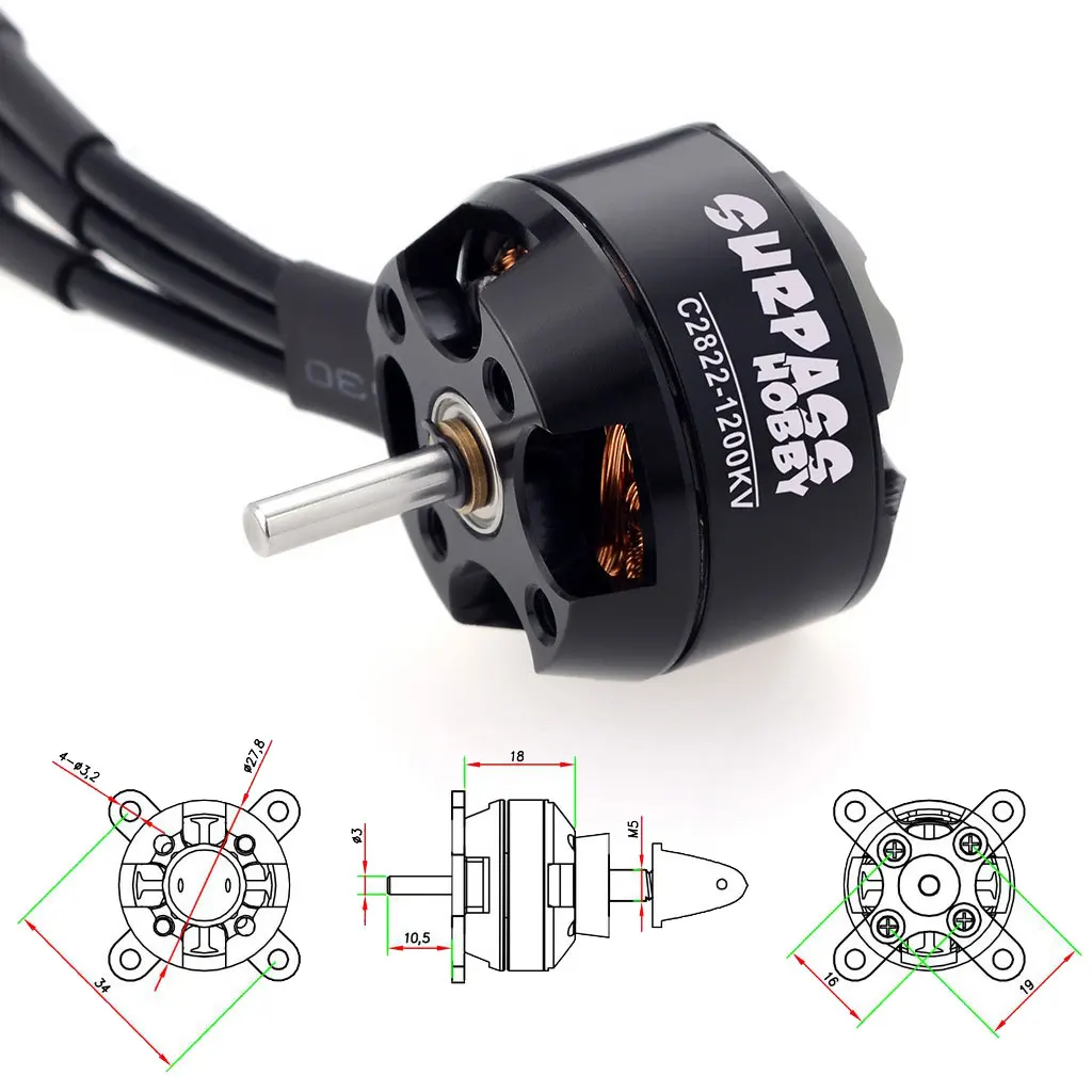 SURPASS HOBBY 2822 2826 2830 2 – обзор и цена Brushless Motor Thrust Test Stand